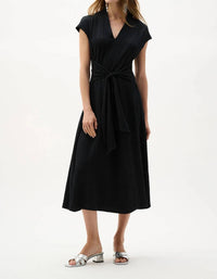 Joseph Ribkoff - Waist Tie Midi Fit And Flare Dress