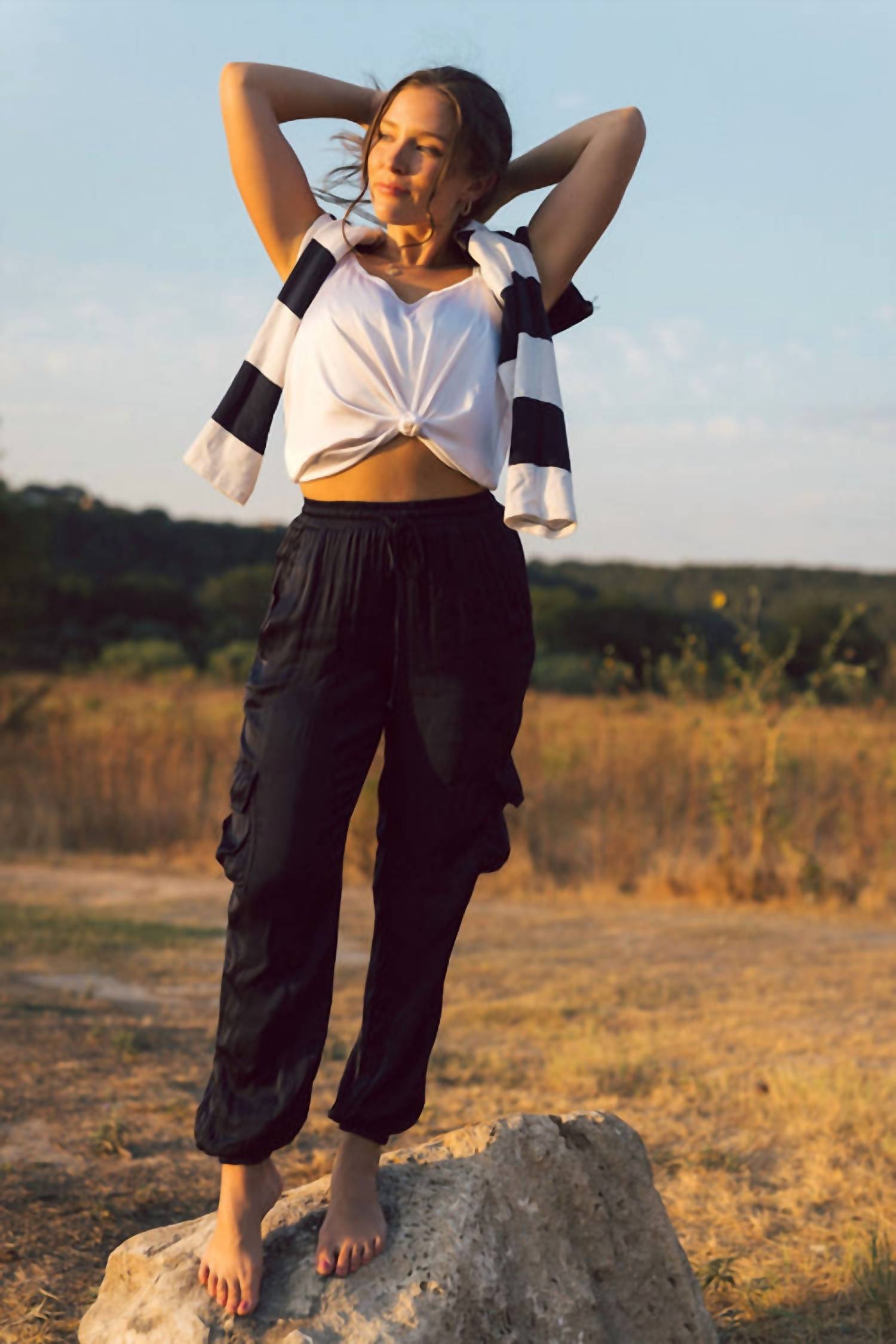 River + Sky - Eco-satin Harlow Pants