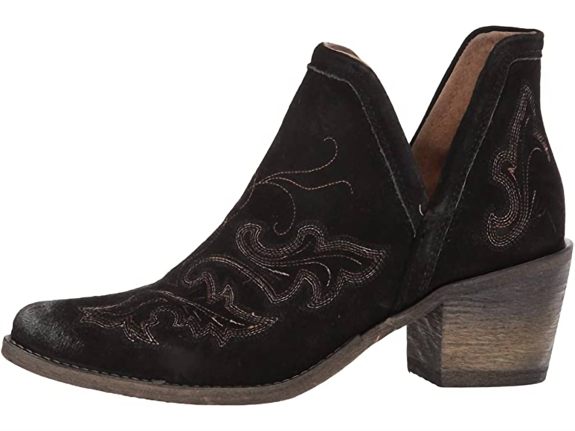 Circle G - Women's Leather Slip On Bootie