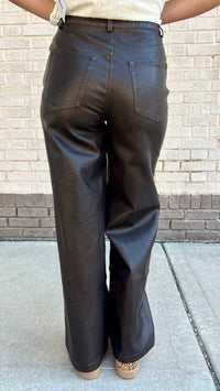 Skies Are Blue - Rustic Rebel Faux Leather Pants