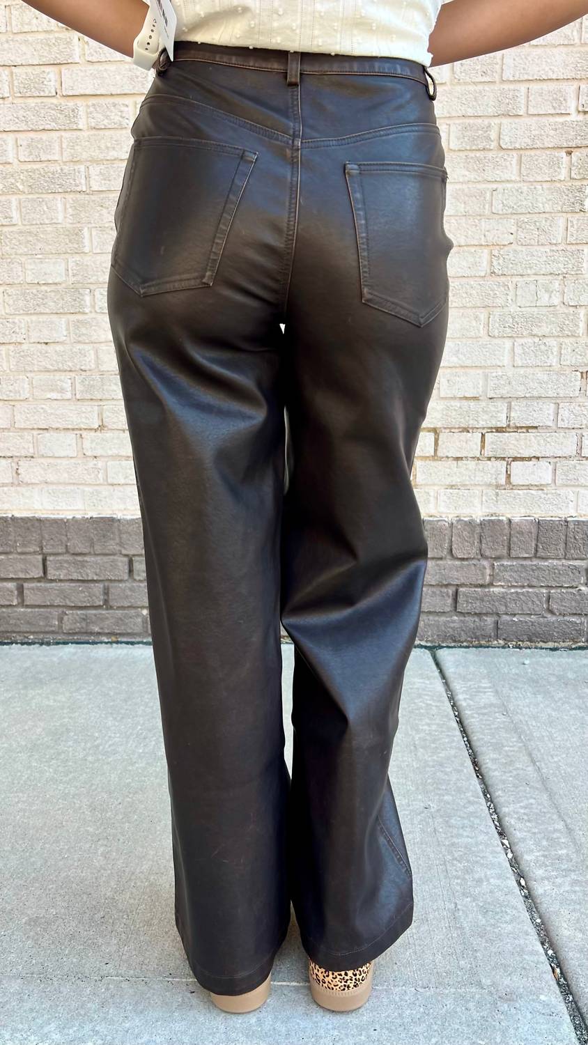 Skies Are Blue - Rustic Rebel Faux Leather Pants