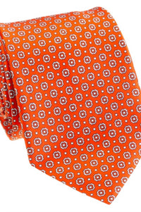 Pacific Silk - Satin Mini Floral Print Tie