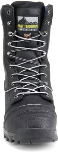Matterhorn Men's 8 Internal Metguard Aluminum Toe Boots in black - men's boots - detail view