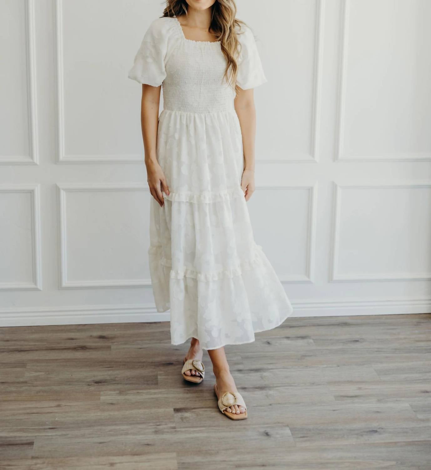 Mikarose - Ailen Champagne Midi Dress
