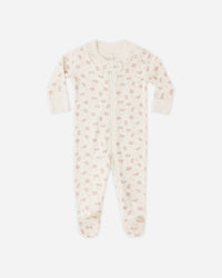 Rylee + Cru Girls Zip Long Sleeve Sleeper Footie in flower field - kids' item