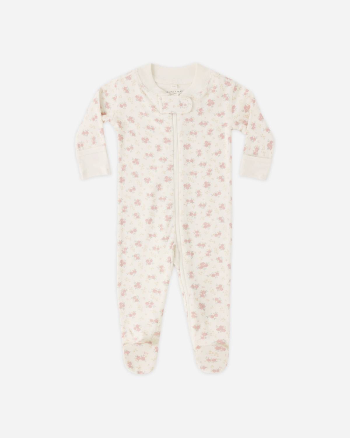 Rylee + Cru Girls Zip Long Sleeve Sleeper Footie in flower field - kids' item