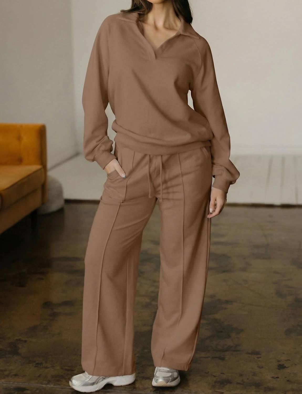 Wholesalesir - Collar V Neck Pullover Jumpsuit