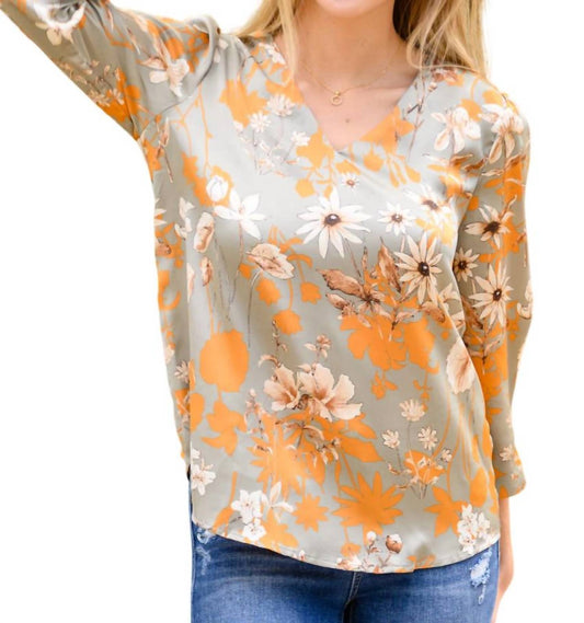 Jodifl - Chantry V Neck Floral Blouse