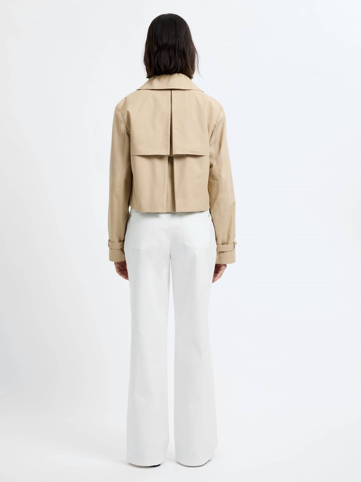 French Connection - Cropped Twill Trench Coat