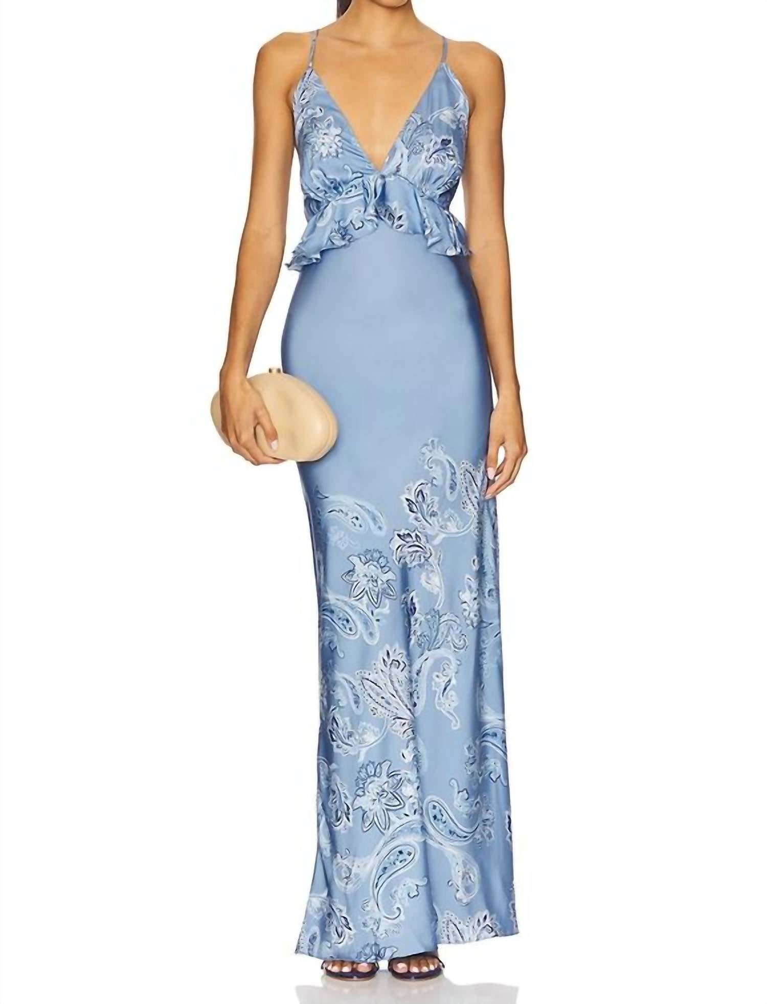 Rococo Sand - Peplum Maxi Dress