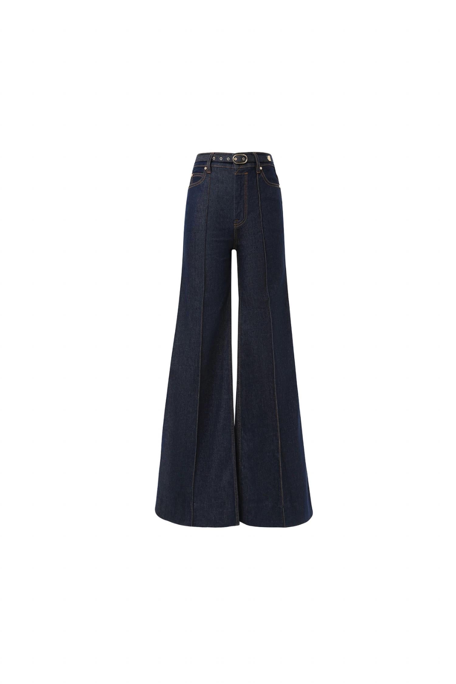 Zimmermann Wide Leg Jeans in ink - women's jeans - view 4