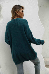 Epretty - Fuzzy Eyelash Cardigan Sweater