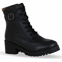 Bottero Women's Leather Preto Lace-up Boots in black - women's shoe