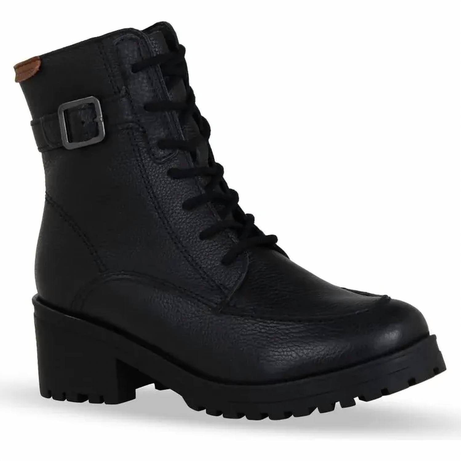 Bottero Women's Leather Preto Lace-up Boots in black - women's shoe