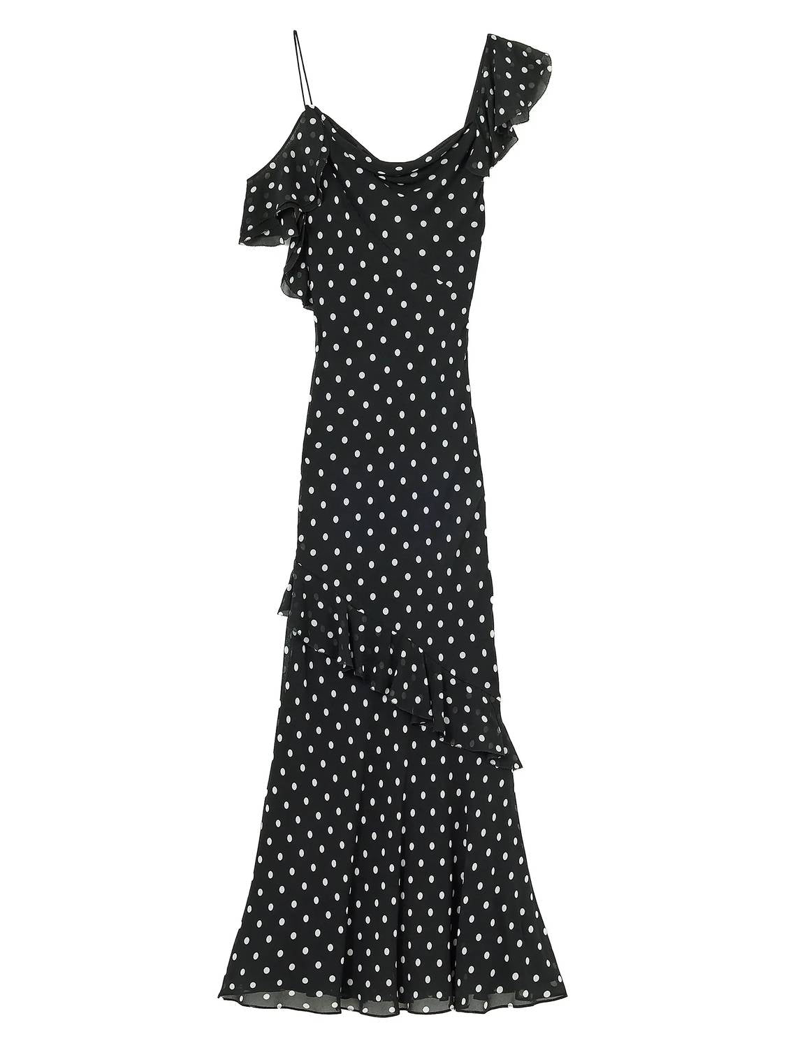 Self-Portrait - Polka Dot Maxi Gown