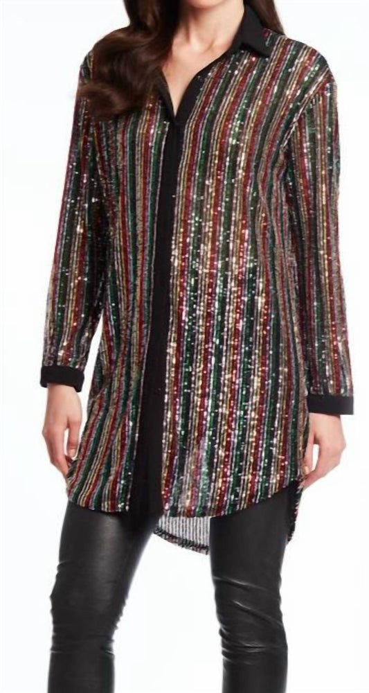 Alberto Makali - Sequin Button Up Shirt
