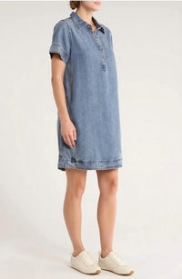 Splendid Sterling Mini Dress in indigo - women's dress - alternate view