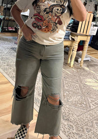Vervet By Flying Monkey - Super High Rise 90s Vintage Crop Flare Jeans