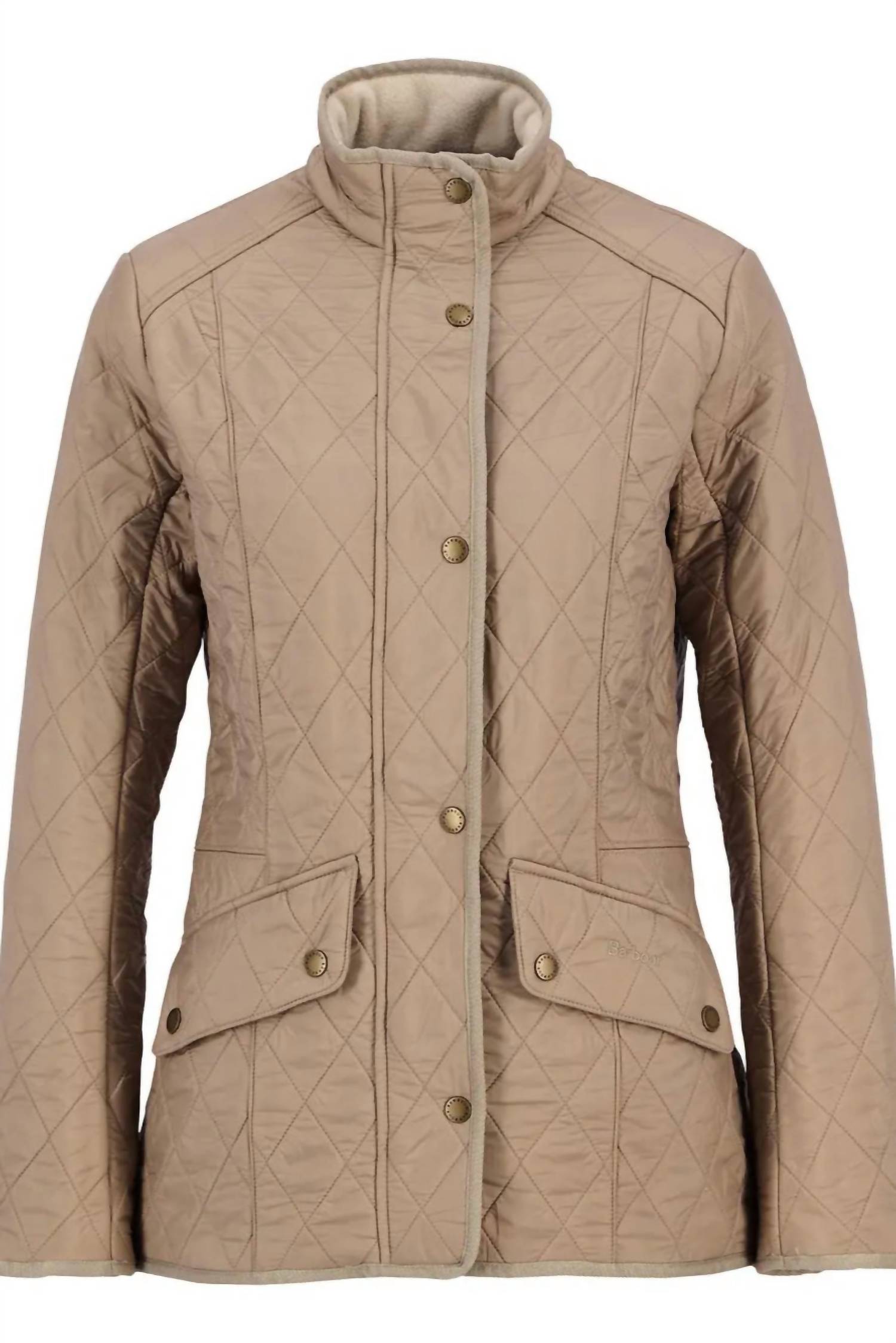 Barbour Cavalry Quilted Jacket in light fawn - women's jacket - view 6