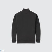 Southern Marsh Men's Aurora Comfort Pullover in charcoal gray - men's sweater - detail view