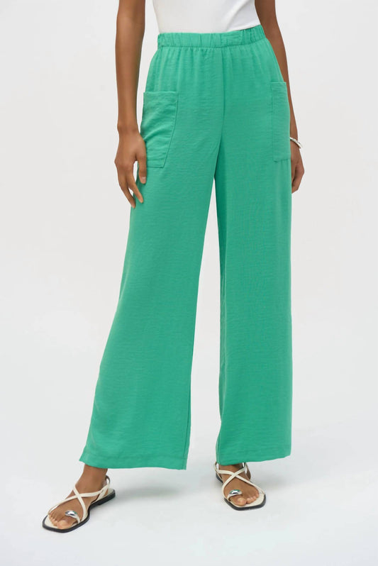 Joseph Ribkoff - Side Slit Wide Leg Gauze Pant