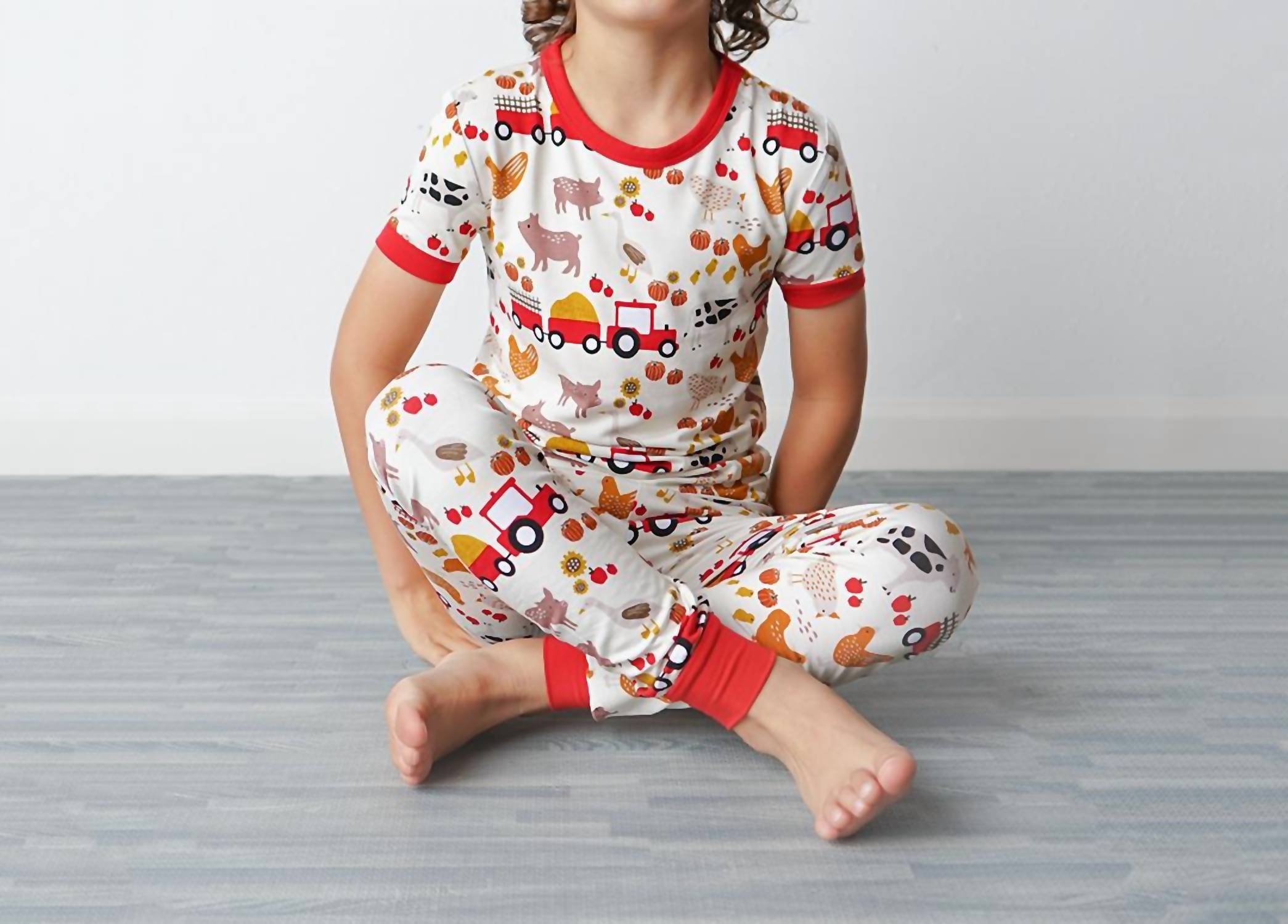Emerson And Friends - Farm Friends Short Sleeve Bamboo Pajama Set