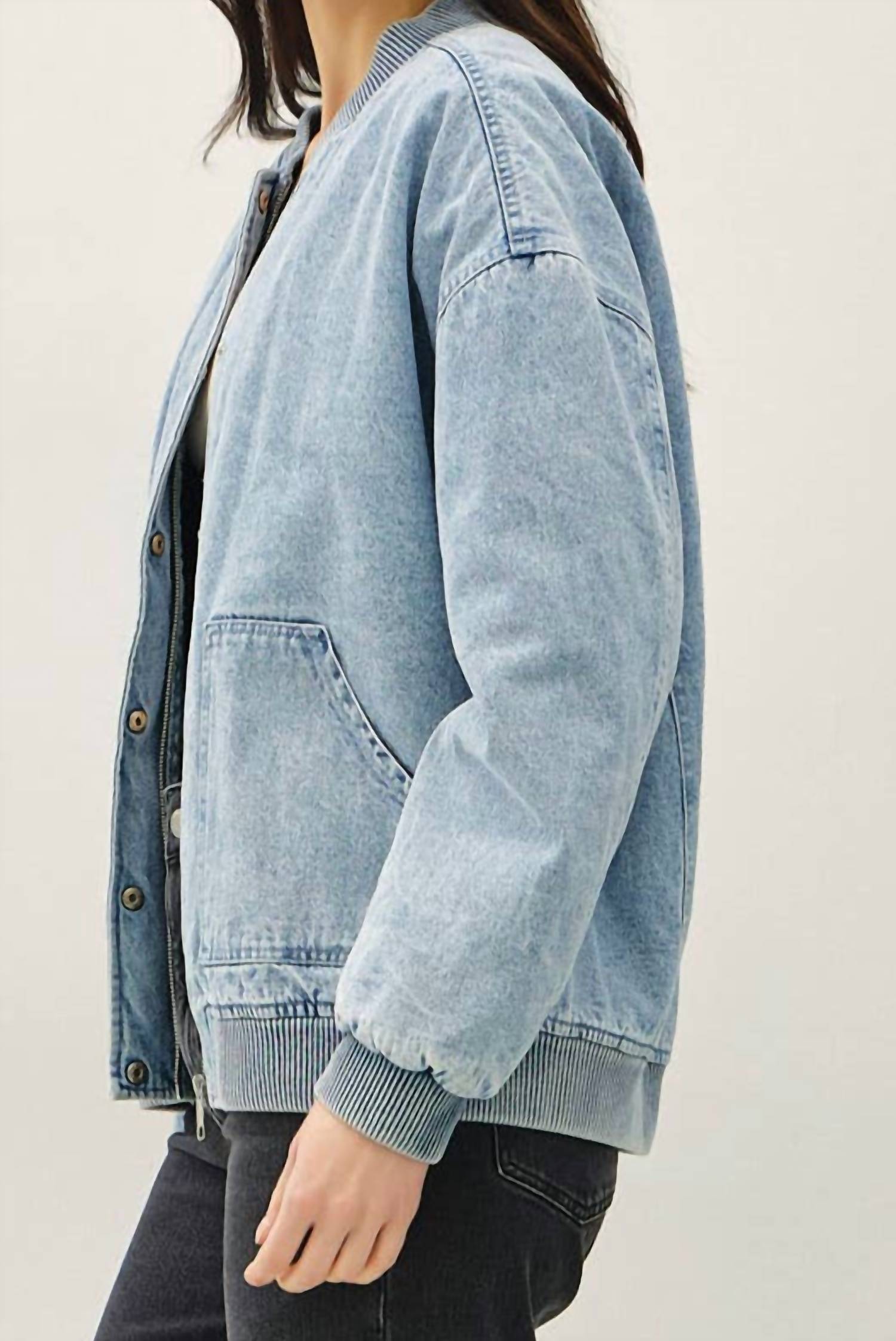 Be Cool - Denim Feel Bomber Jacket