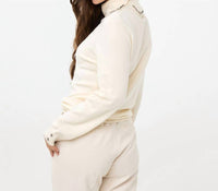 Esqualo - Gida Gem Embellished Split Turtleneck Sweater