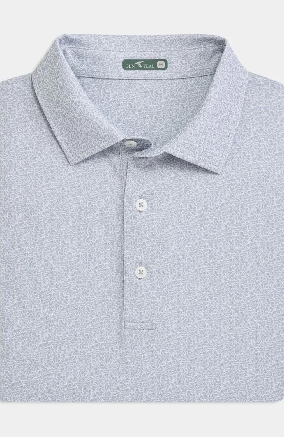 Genteal - Men's Antlers Printed Performance Polo