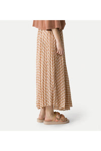 forte forte Pleated Maxi Skirt in alba - women's skirt - alternate view