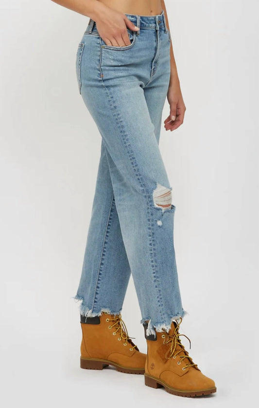 Hidden - Ella High Rise Wide Straight Jean
