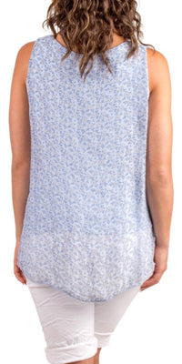 Gigi Moda - Fernanda Daisy Silk Sleeveless Top