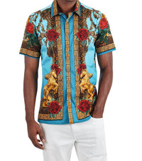 Barabas - Wildflower Wrangler Rhinestone Short Sleeve Shirt