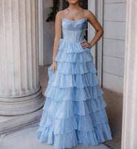 Sherri Hill Women's Prom Dress in light blue - women's dress