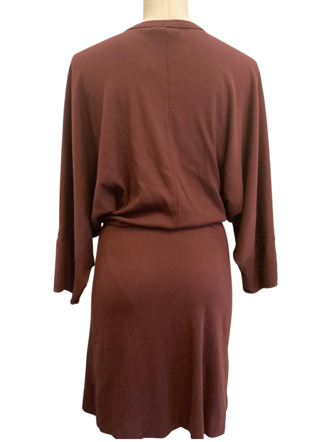 Michael Stars Women's Nora Shirt Dress in brown - women's dress - detail view