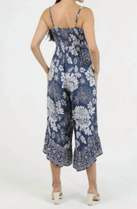 Angie - V-neck Cropped Jumpsuit
