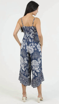 Angie - V-neck Cropped Jumpsuit