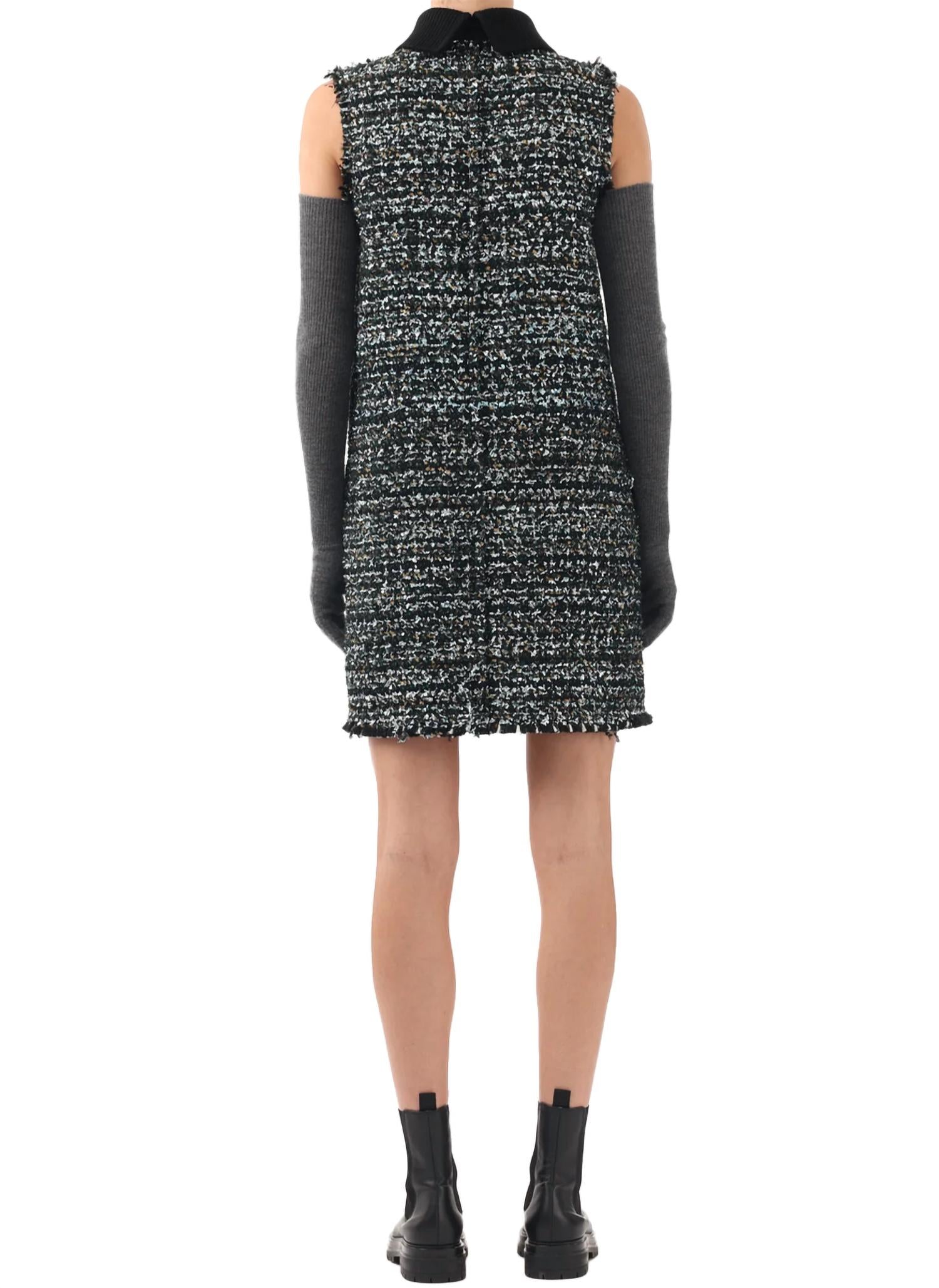 Jason Wu - Collared Tweed Mini Shift Dress