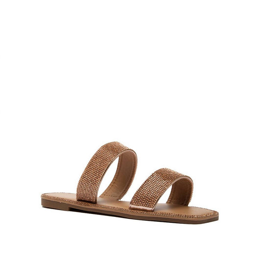 Qupid - Women's Rhinestone Sandal