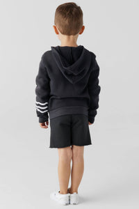 SOL ANGELES Wave Hoodie in black - kids' shirt - alternate view