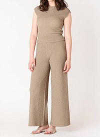 Dex - Textured Wide Leg Pants
