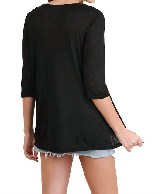Umgee - Criss Cross Crochet Tunic
