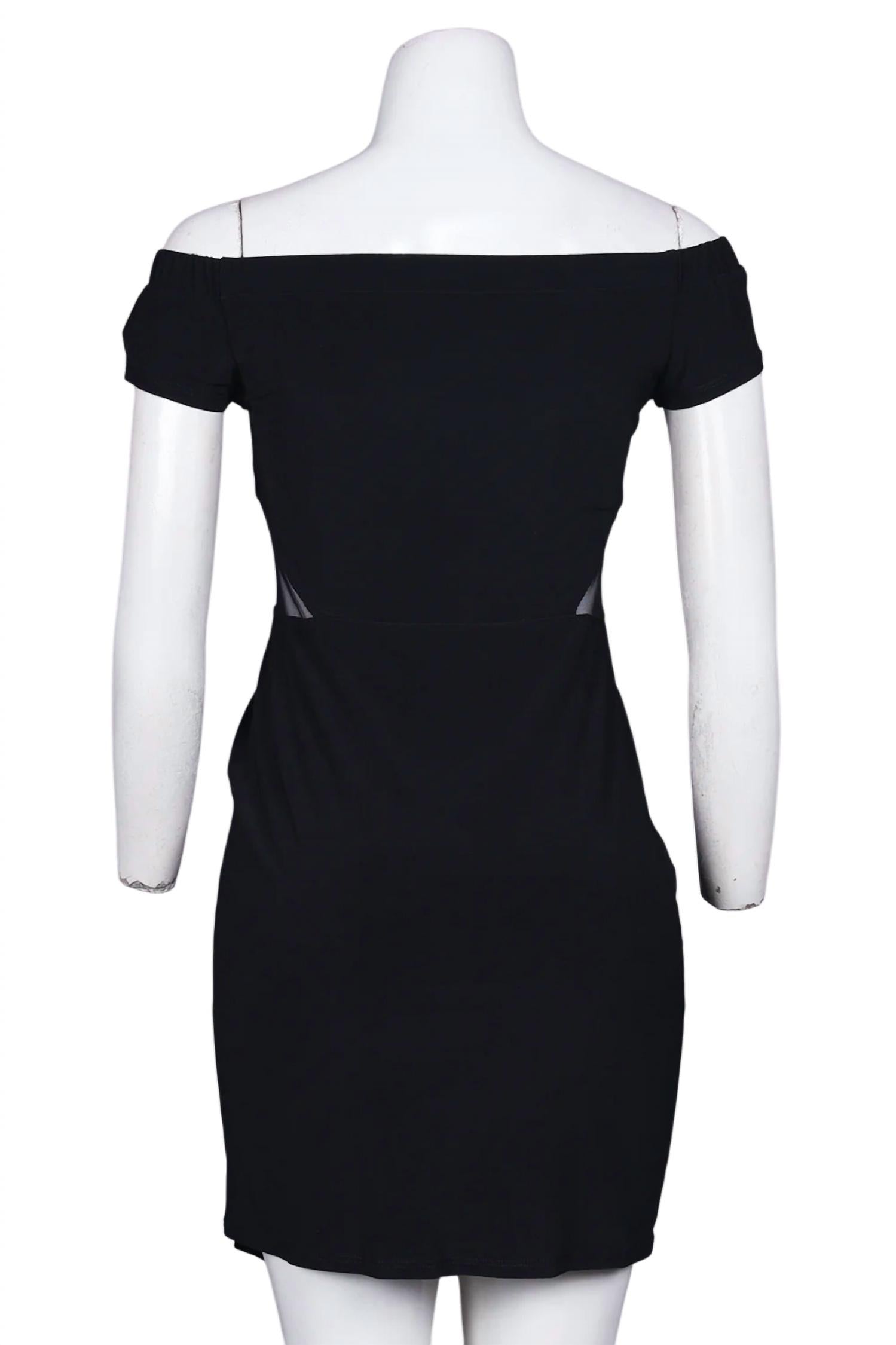 Bebe - Off-the-shoulder Illusion Side Overlap Dress