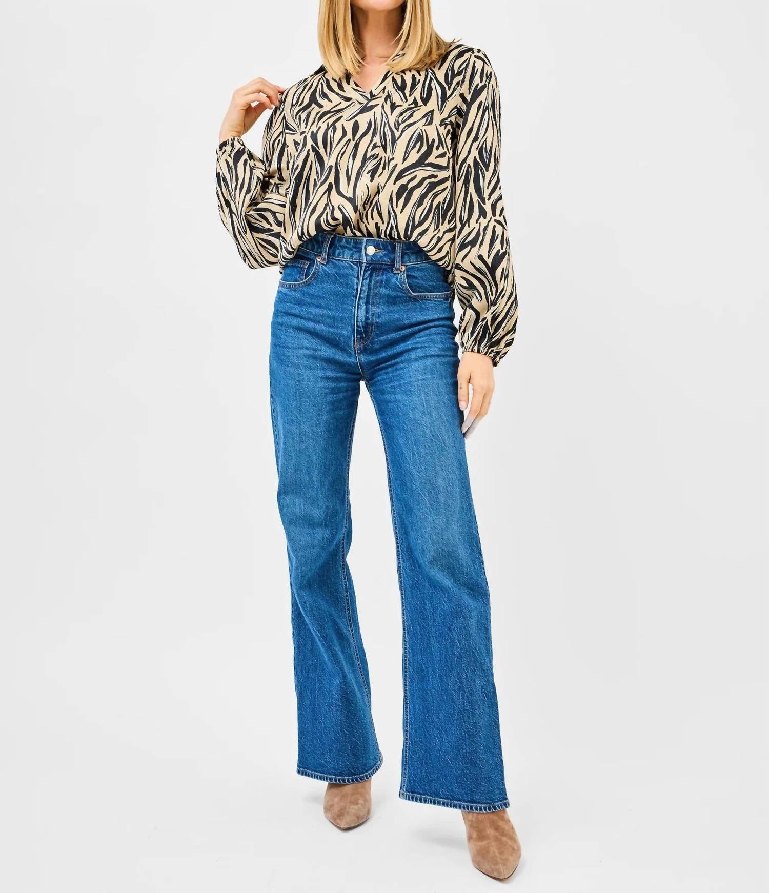 Mary Square - Kayla City Limits Long Sleeve Top