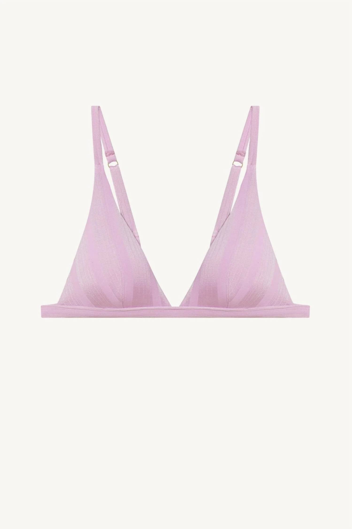 Vitamin A Moss Bikini Top in pink - women's swimwear - view 4