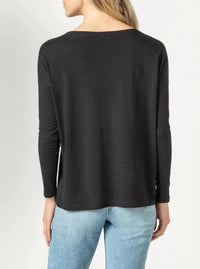 Lilla P - OVERSIZED BOXY BOATNECK TOP