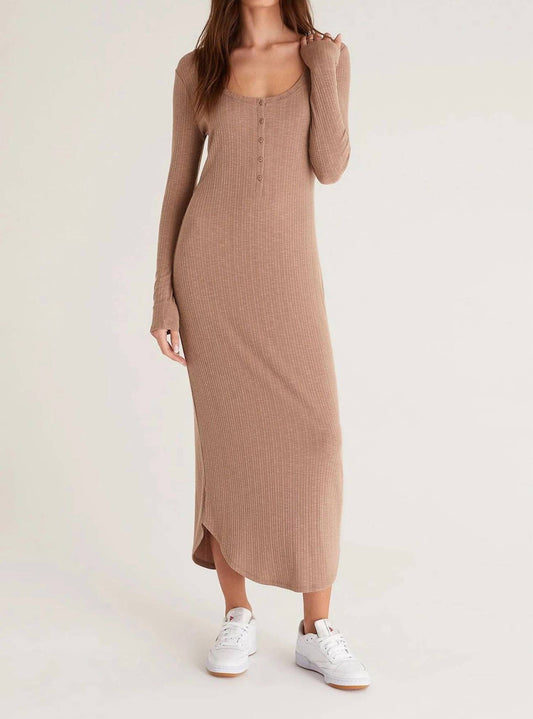 Z Supply - Heidi Rib Henley Midi Dress
