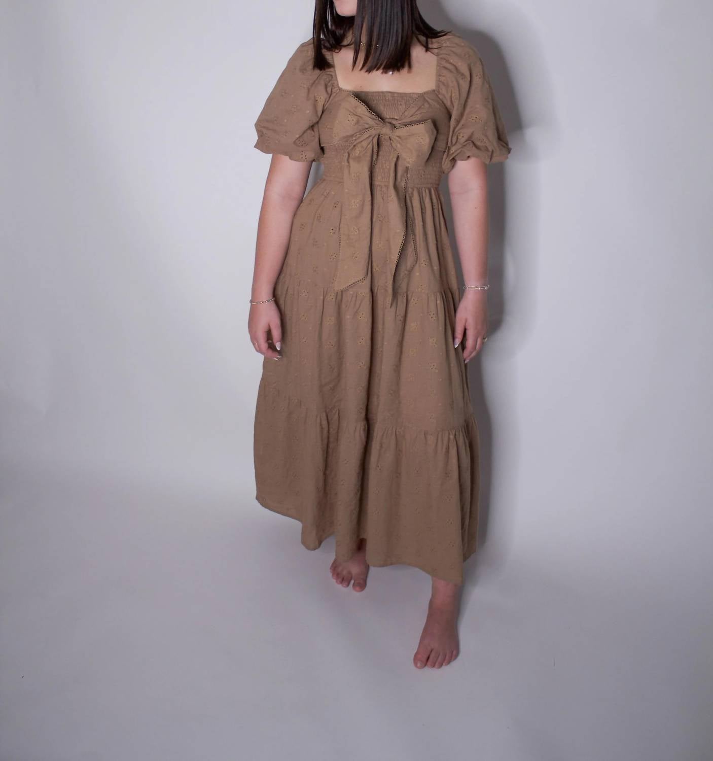 Peach Love - Timeless Romance Midi Dress