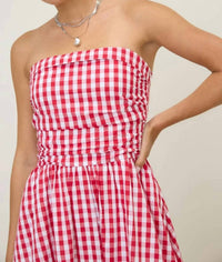 Dottie Dottie Garage - The Lucy Gingham Midi Dress