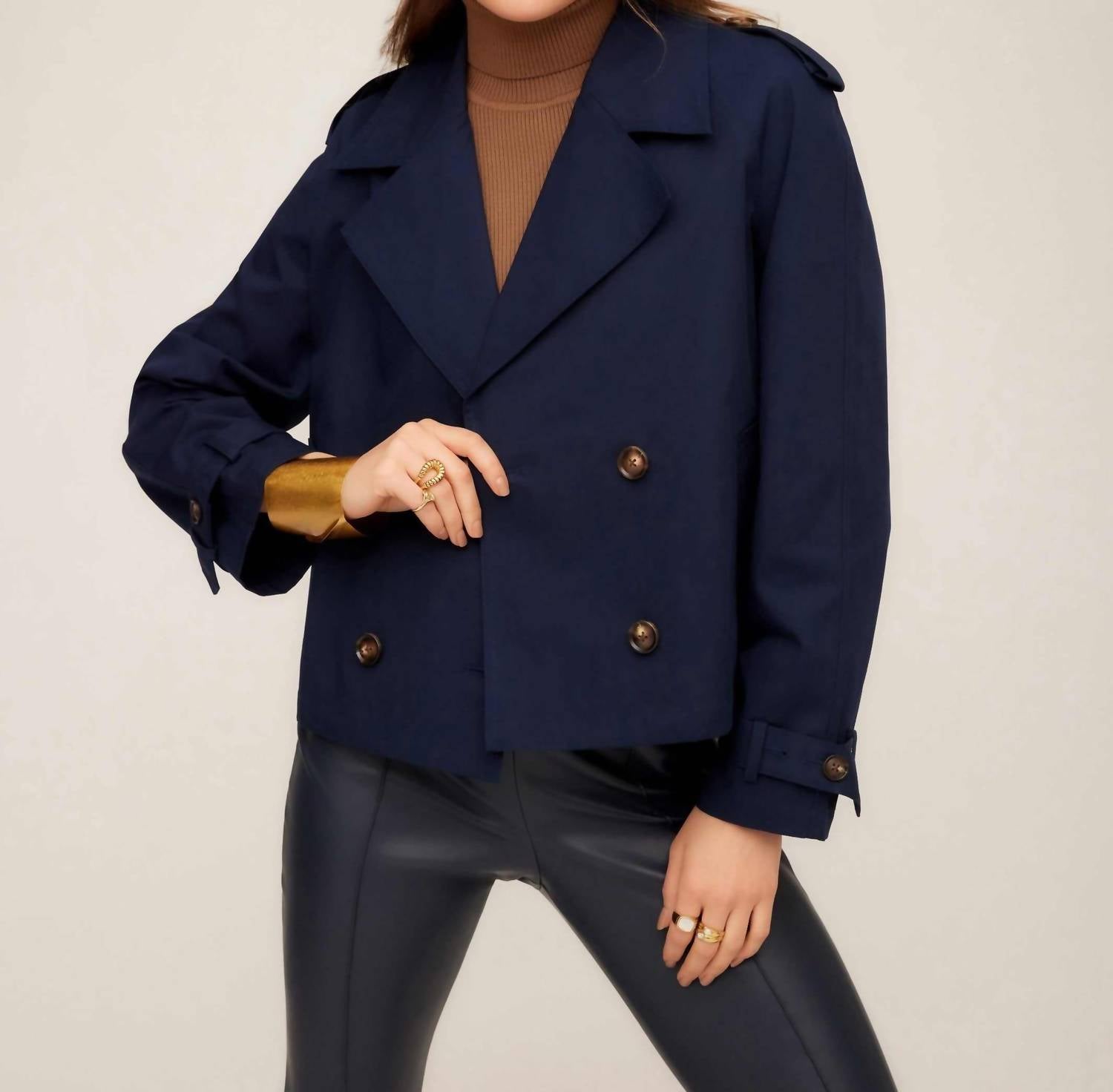 Fifteen Twenty - Chelsea Cropped Trench Jacket